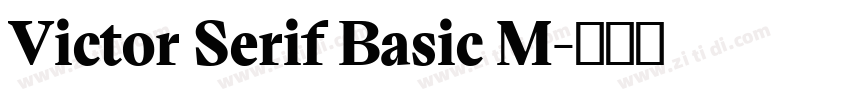 Victor Serif Basic M字体转换